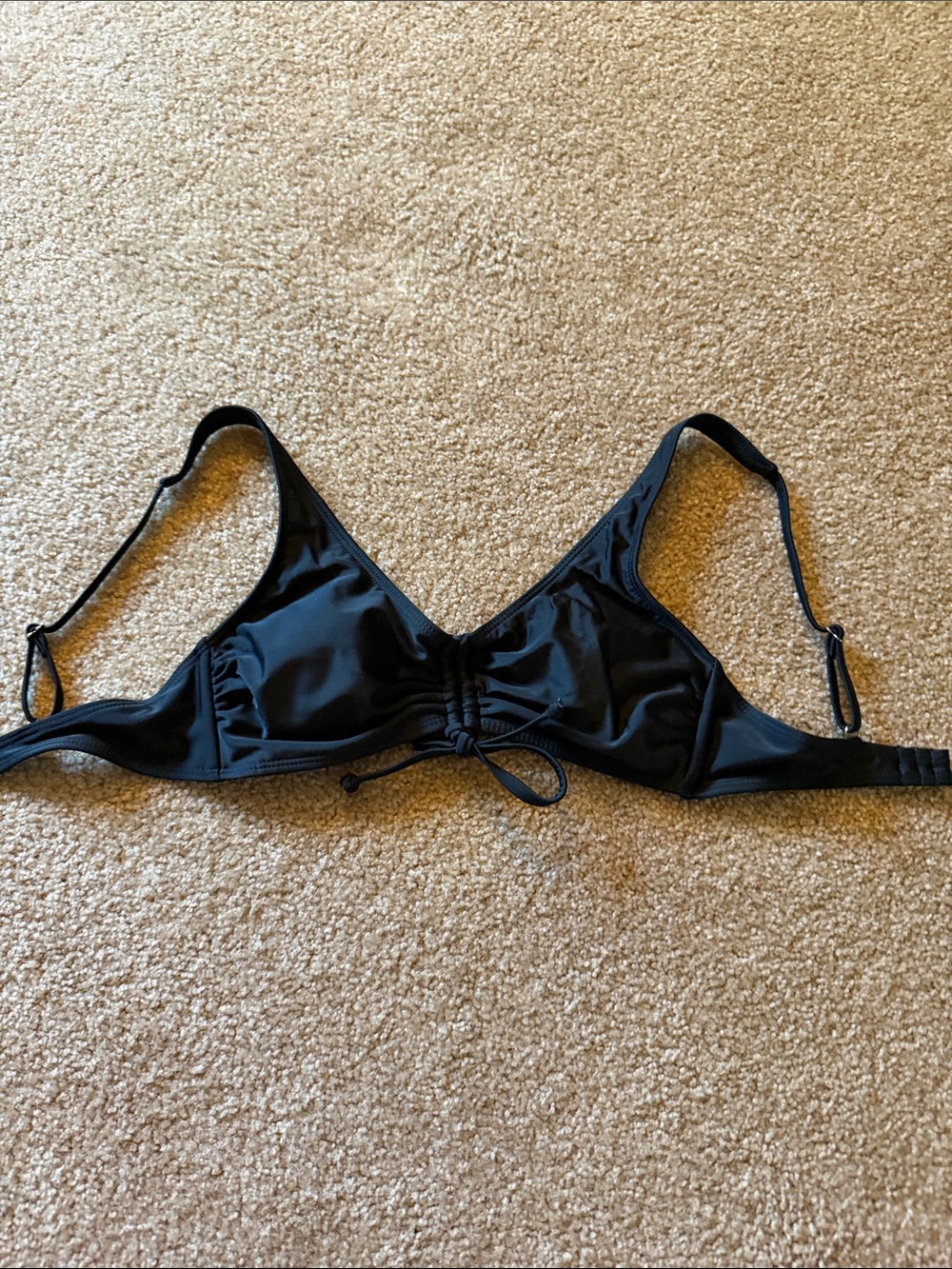 No Boundaries Black Ruched Front Wireless Bra